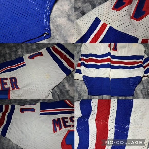 Vintage CCM Cosby New York Rangers Mark Messier 11 Jersey Mens 48 - Picture 8 of 12